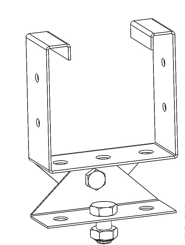 E1500226 Origi MEK 70 Adjustable end cap bracket