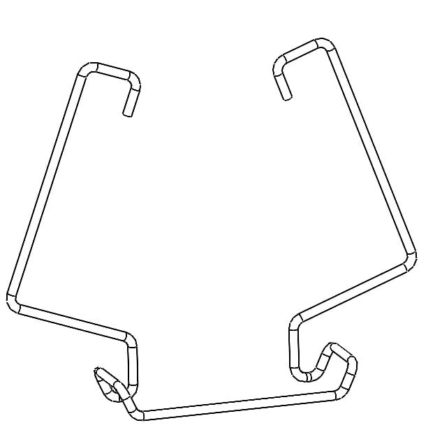 E1500239 Omega linear Mek 50-110mm wire bracket