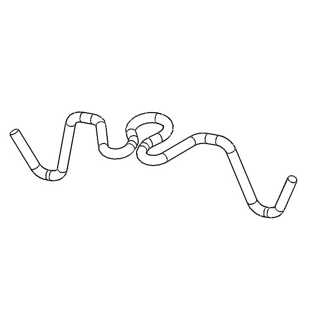 E1500240 Omega linear wire roof bracket (standard)