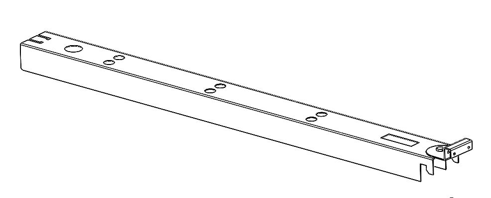 E1500243 Omega linear gen3 45 degree medium ramp bracket white