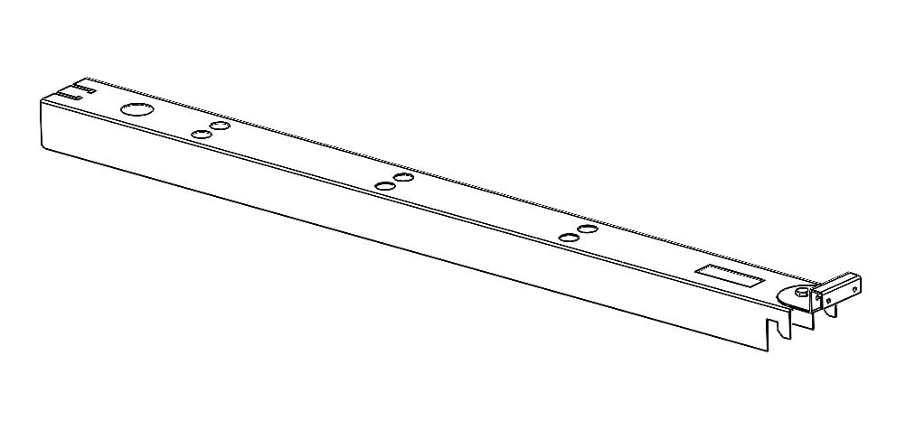 E1500244 Omega linear gen3 45 degree medium ramp bracket zink