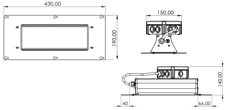 E1500278 Origi Canopy mini recessed frame