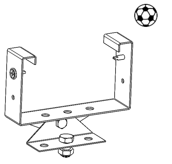 E1500279 Origi justerbar belysning upphängningsskena 110 boll fästen