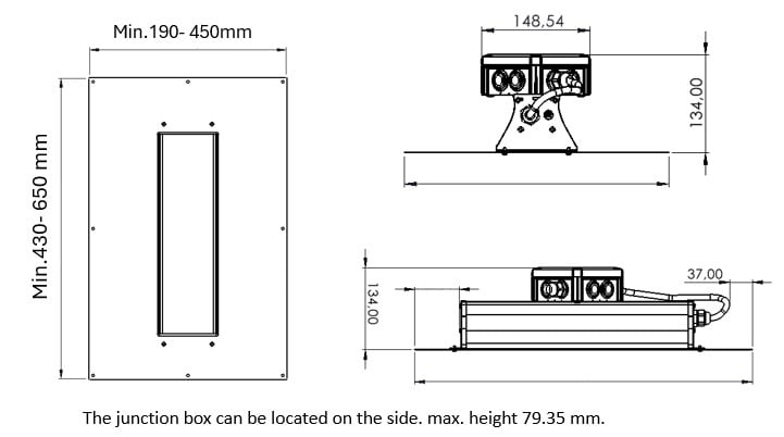 Origi Canopy tailor recessed frame
