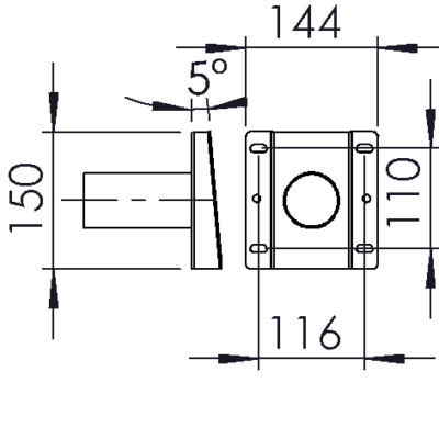 3608061 Wall bracket