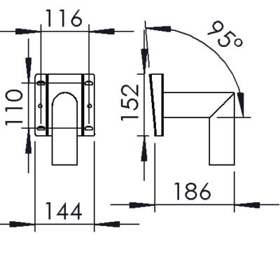 3608101 Ceiling bracket
