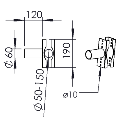 3608220 Tube bracket