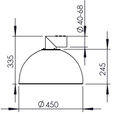 Horizontal tube bracket